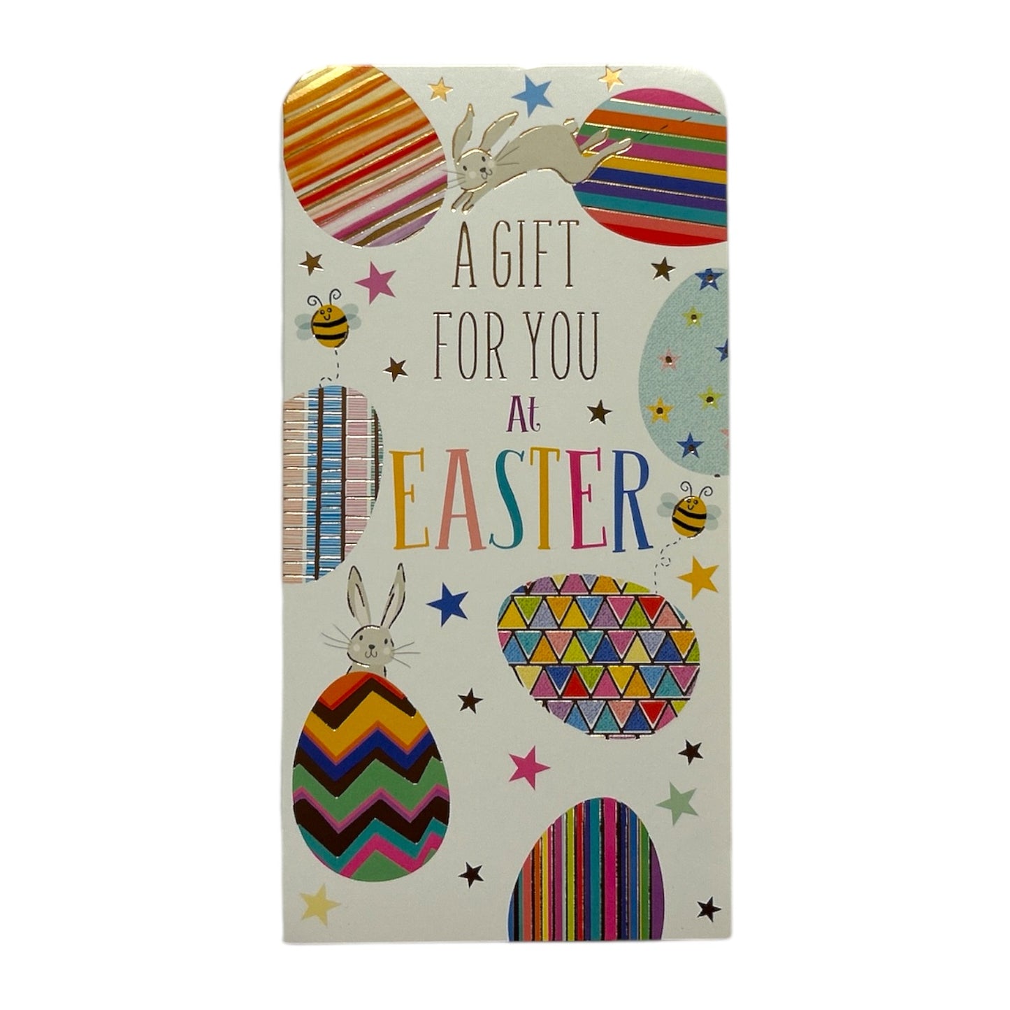 A Gift For You At Easter Bunnies And Eggs Design Money Wallet Card