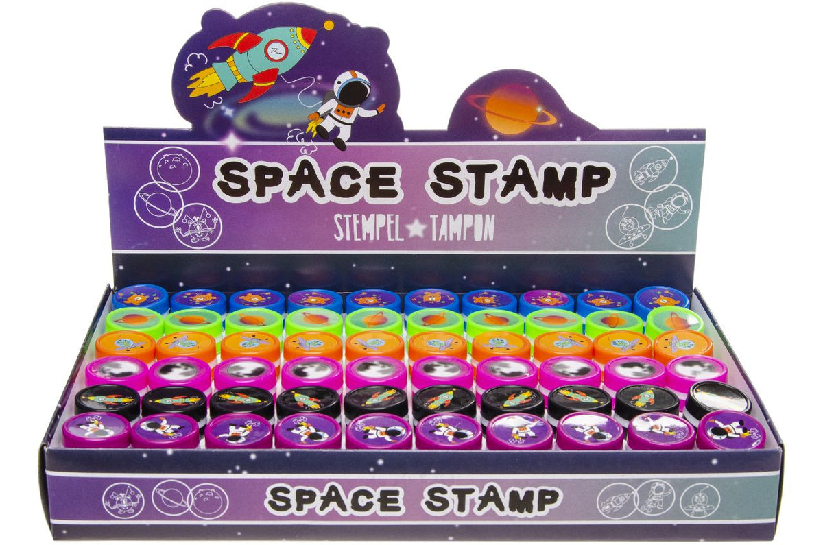 Pack of 24 Space Stamps - Party Bags Rewards Crafting Activities