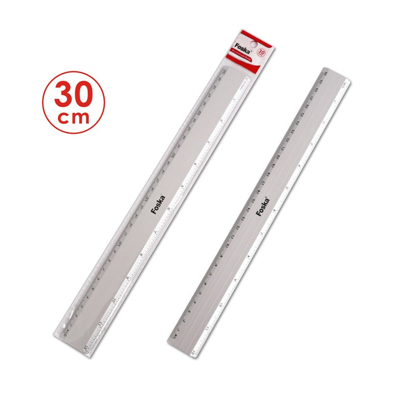 30cm Aluminium Ruler - Metal CM (mm) Inch Measurements