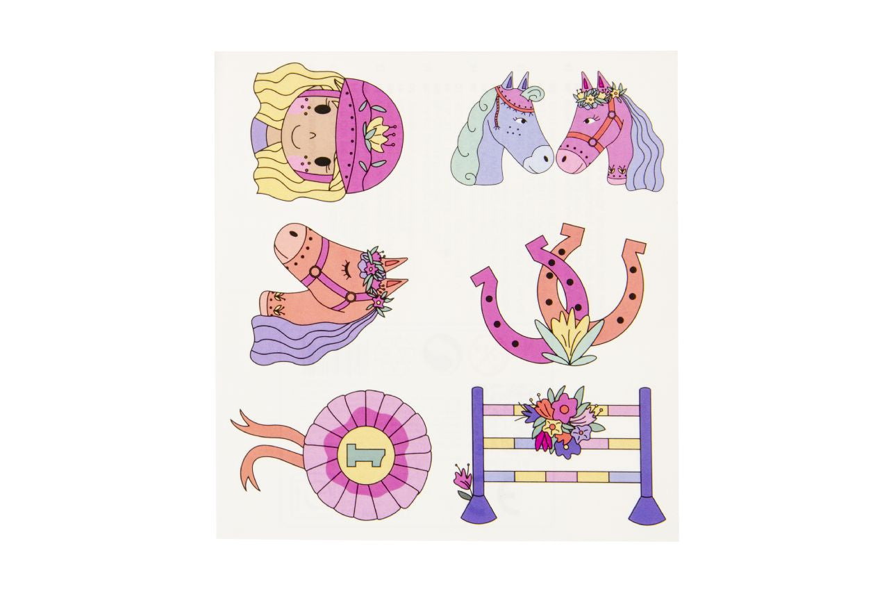6 Pieces Horses Tattoos