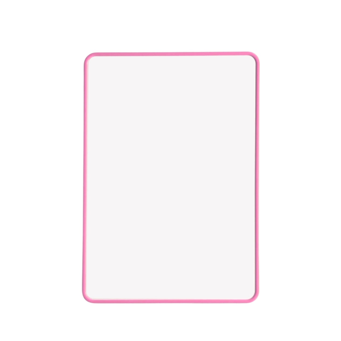 A4 Double Sided Magnetic Erasable MDF Plain Whiteboard With Pink Border