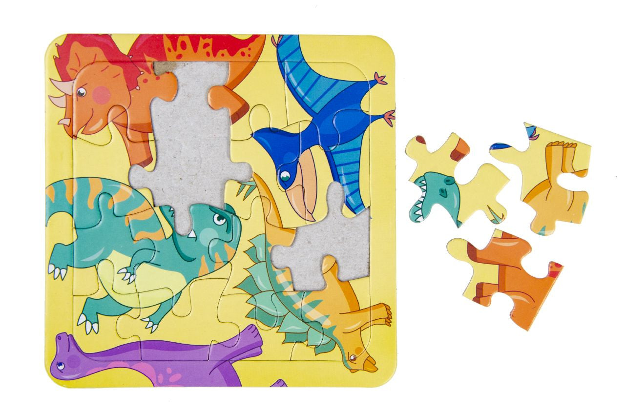 Pack of 12 Dinosaur Mini Puzzle Games