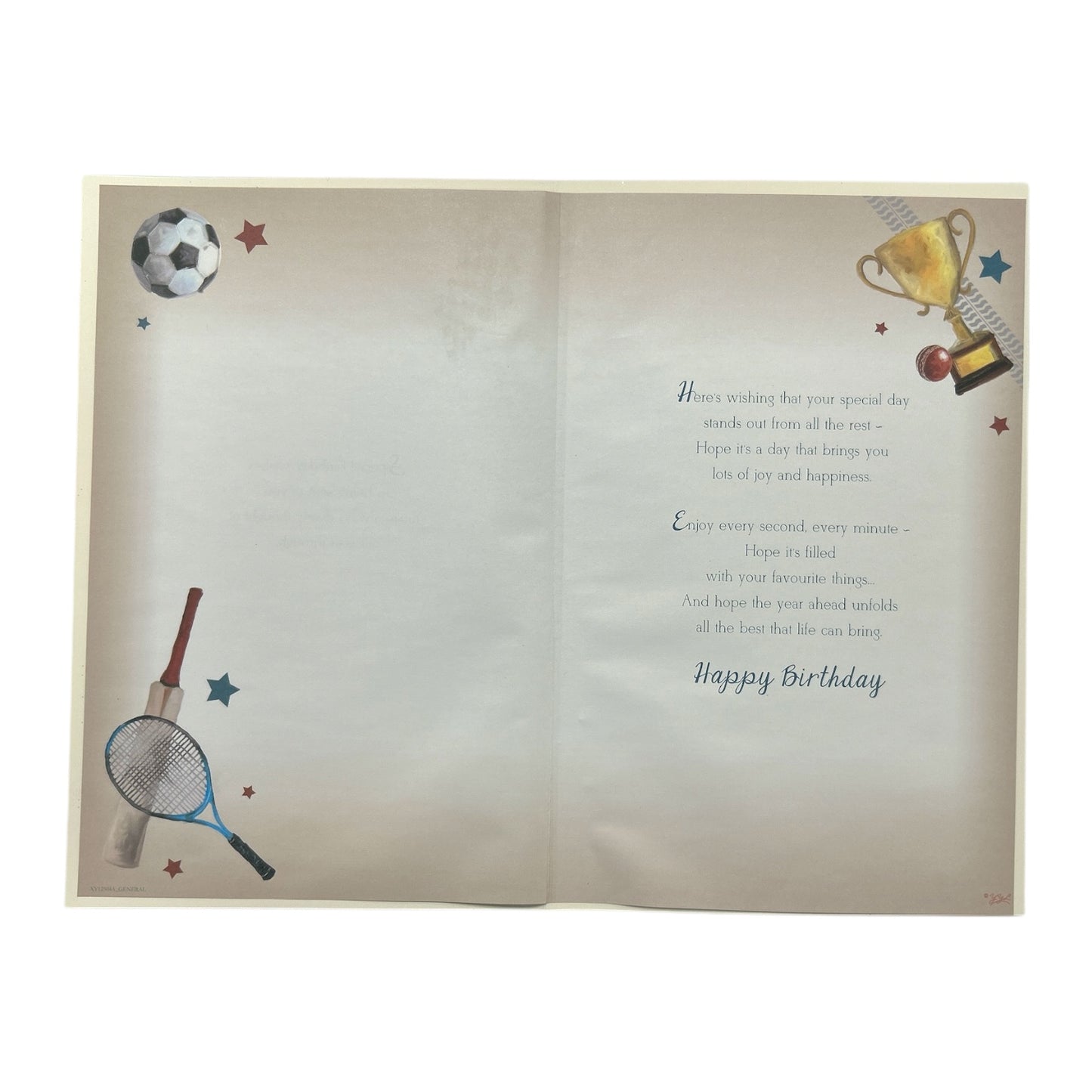 Age 60 Male Sports Themed Design Birthday Card