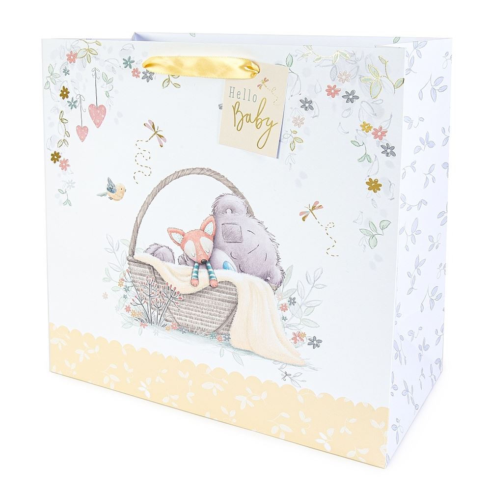 Hello Baby Me to You Bear Large New Baby Gift Bag {DC}