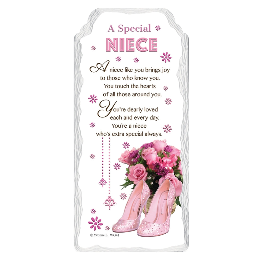 A Special Niece Sentimental Handcrafted Ceramic Plaque