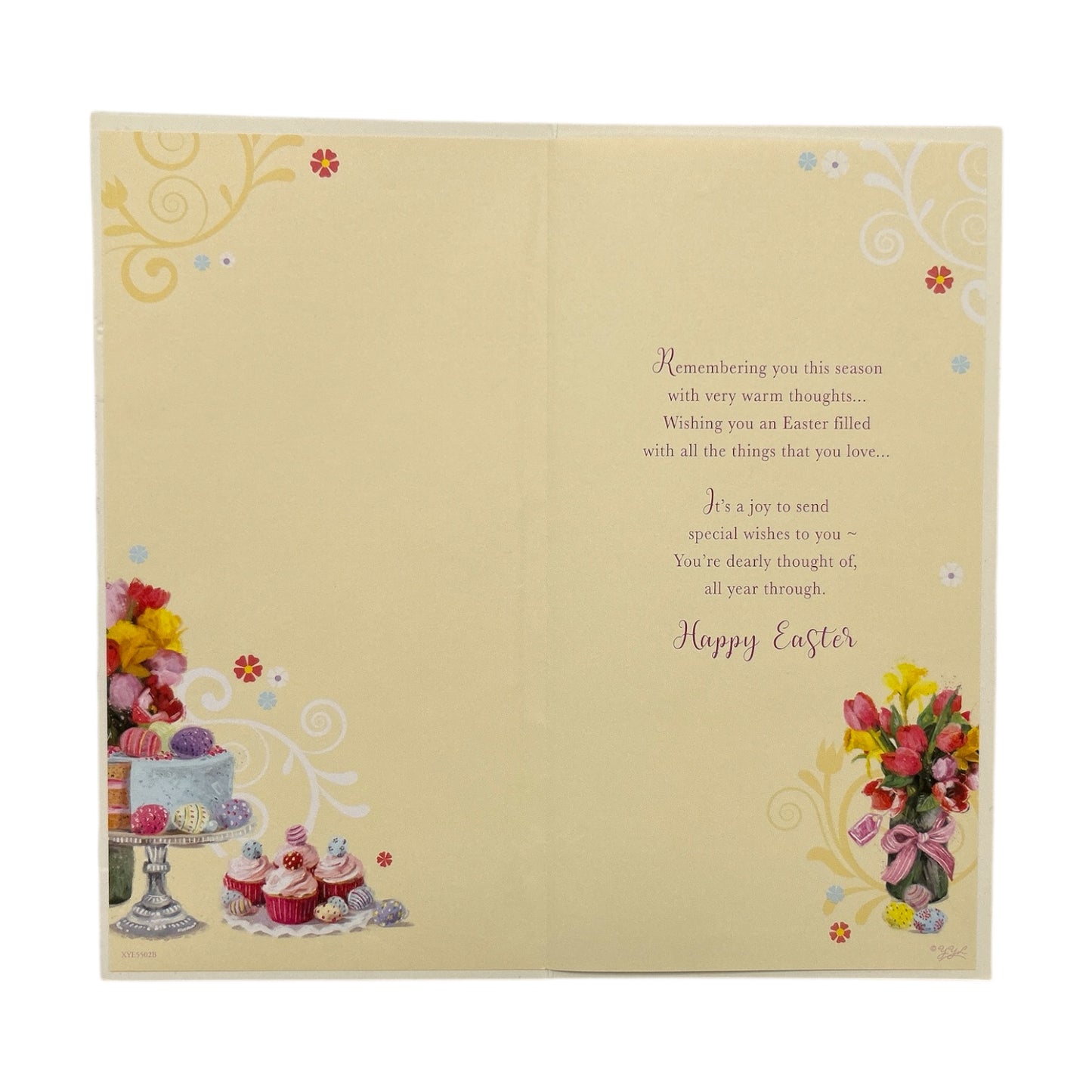 To Nanna and Grandad Cupcake and Eggs Design Easter Card