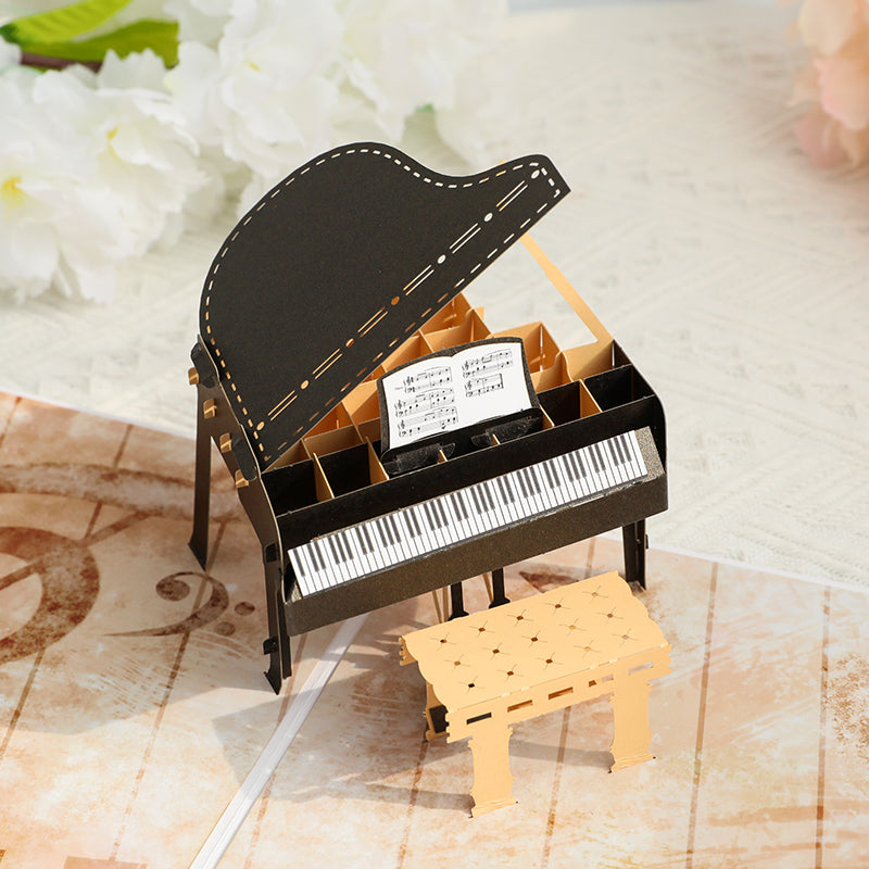 Musical Moments 3D Pop Up Piano Greeting Card