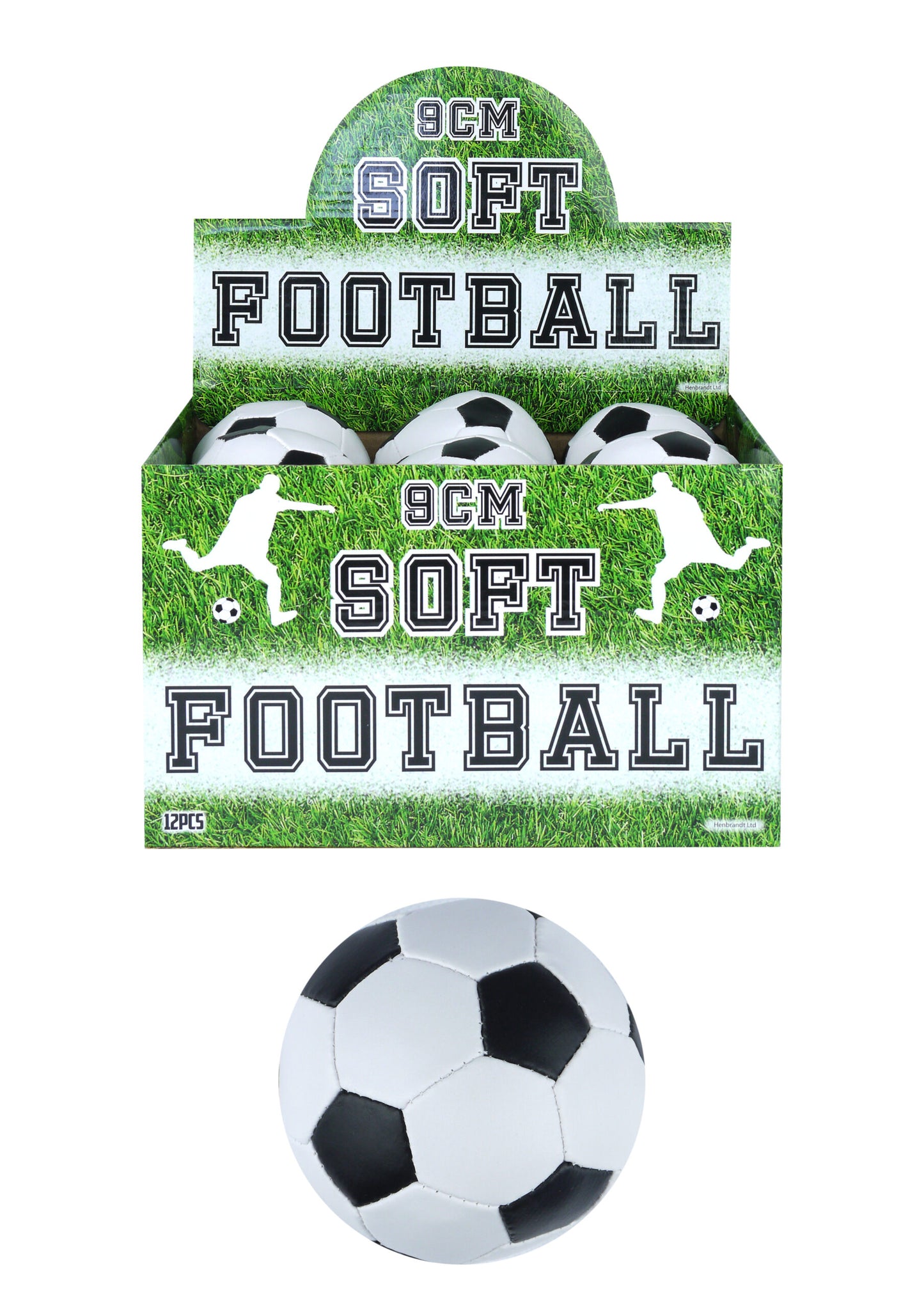 Pack of 6 Soft Mini Footballs 9cm - Ideal Party Favours, Prizes, Game Rewards