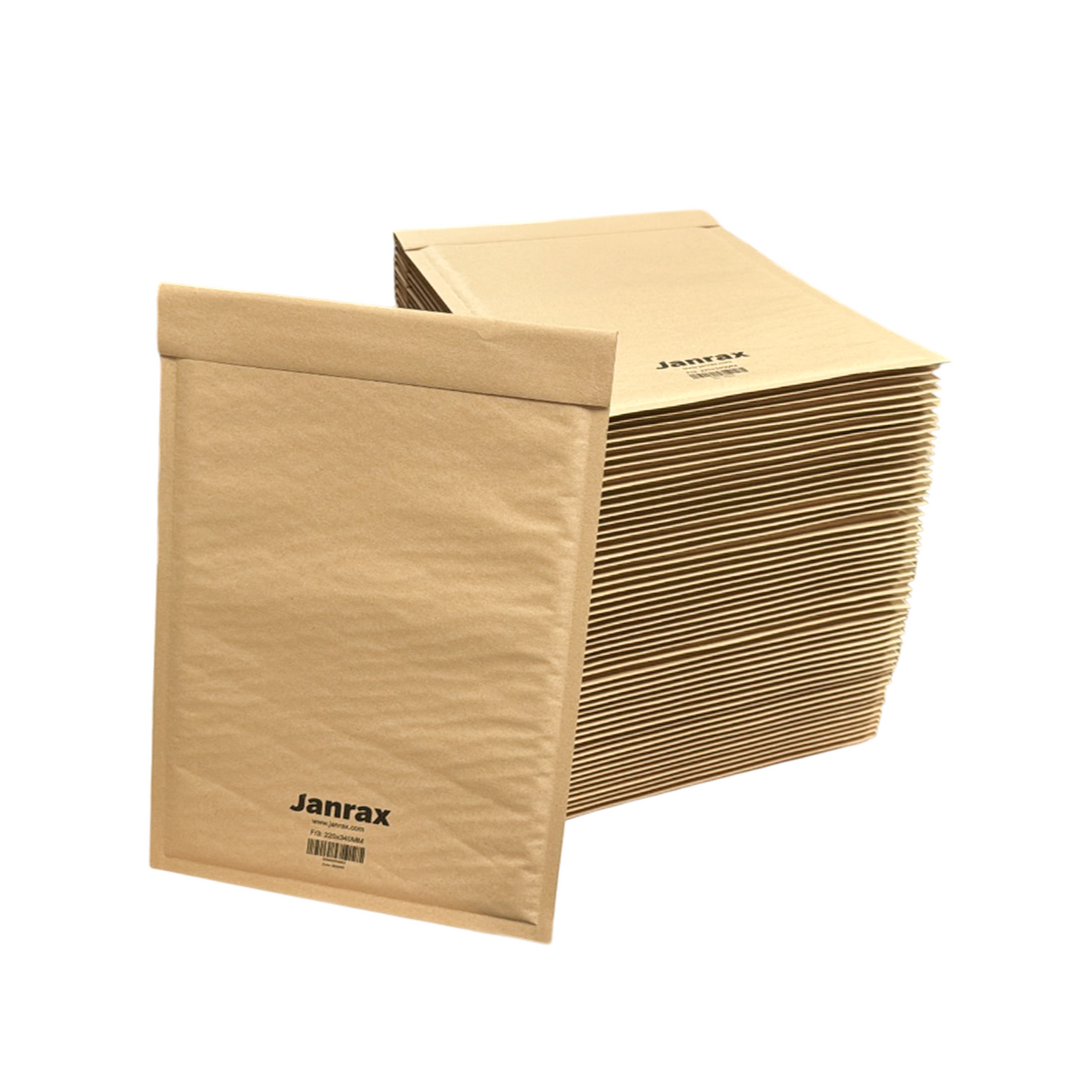 Pack of 50 Bubble Lined Size 3/F Padded Brown Postal Envelopes by Janrax