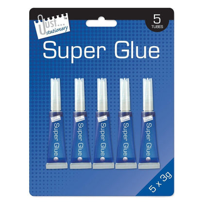 5 x 3gm Super Glue Tubes