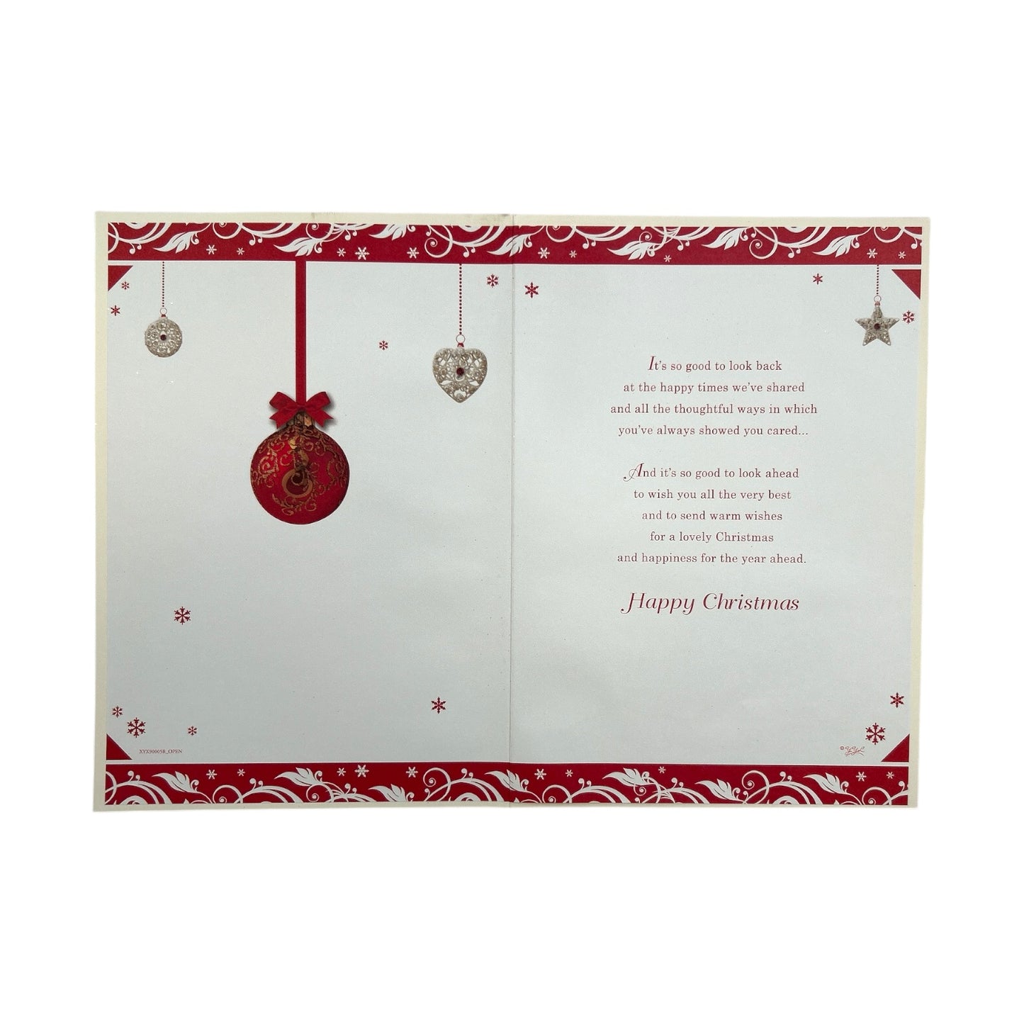 For a Special Daughter Hanging Decorative Baubles Design Christmas Card
