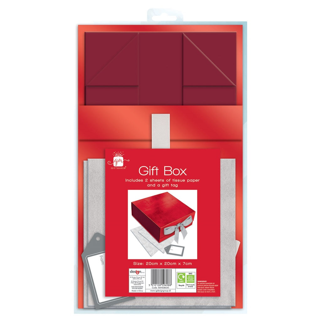 20cms Flat Pack Christmas Gift Box Set