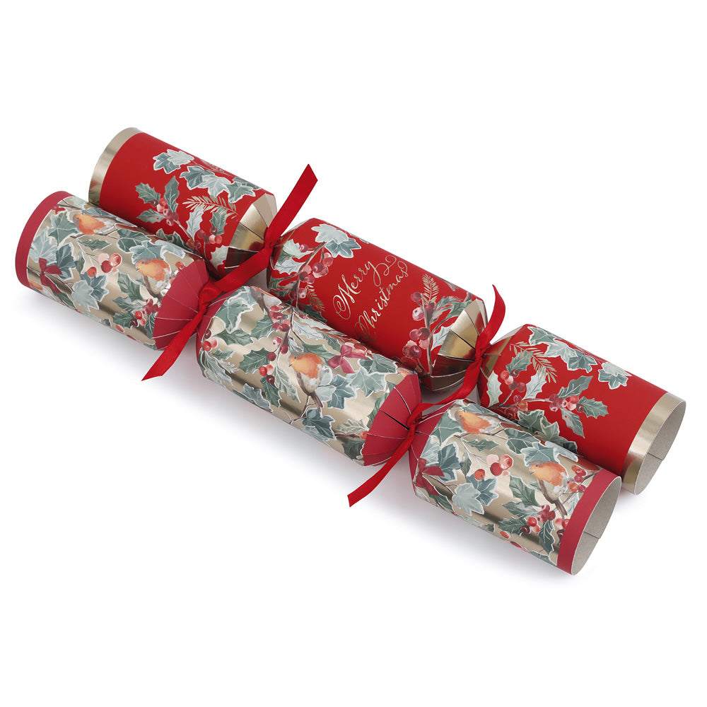 Pack of 6 14" Christmas Nest Dinner Crackers