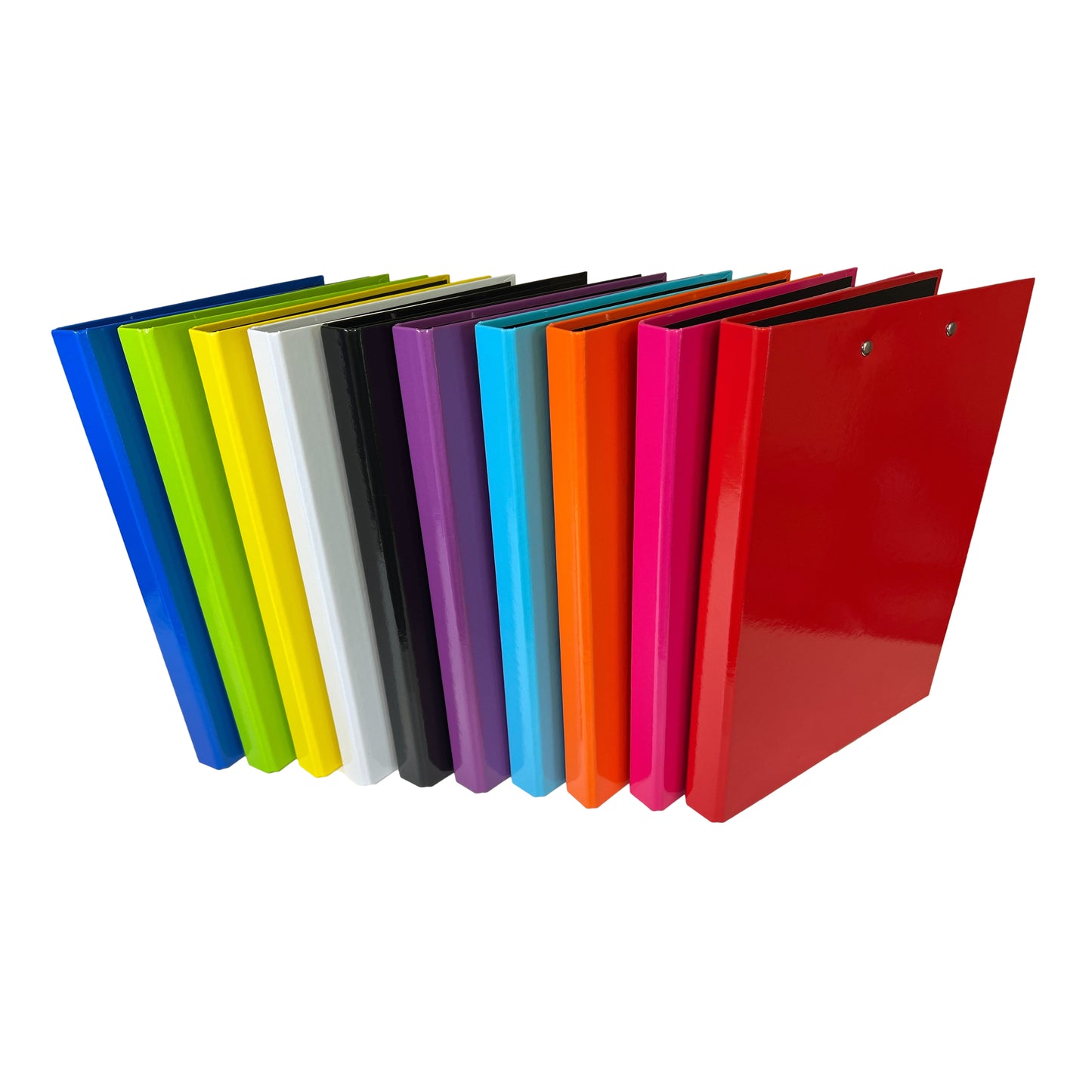 Pack of 10 Pink A4 Clipboard Document Clamp File Folders