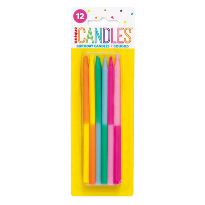 Pack of 12 Assorted Two-Color 5