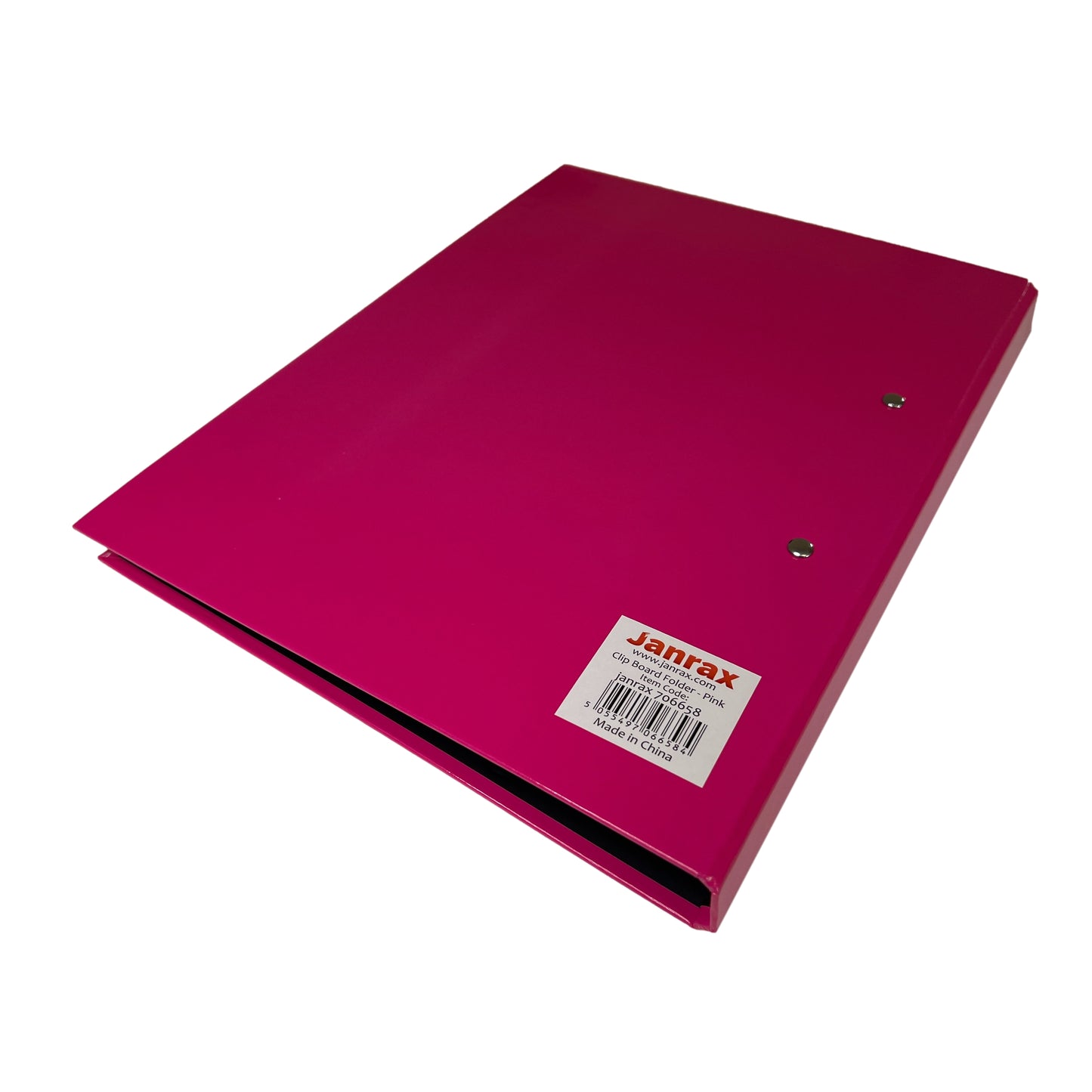 Pack of 10 Pink A4 Clipboard Document Clamp File Folders
