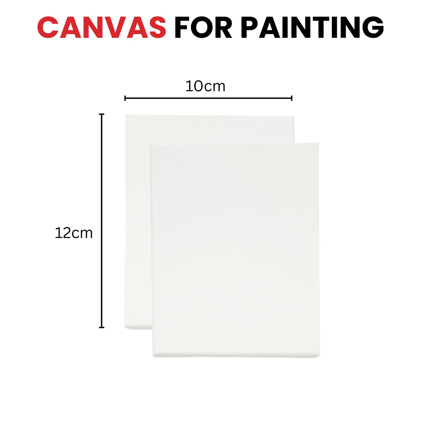 Stretched Mini Canvas Wooden Frame 280gsm 10x12cm