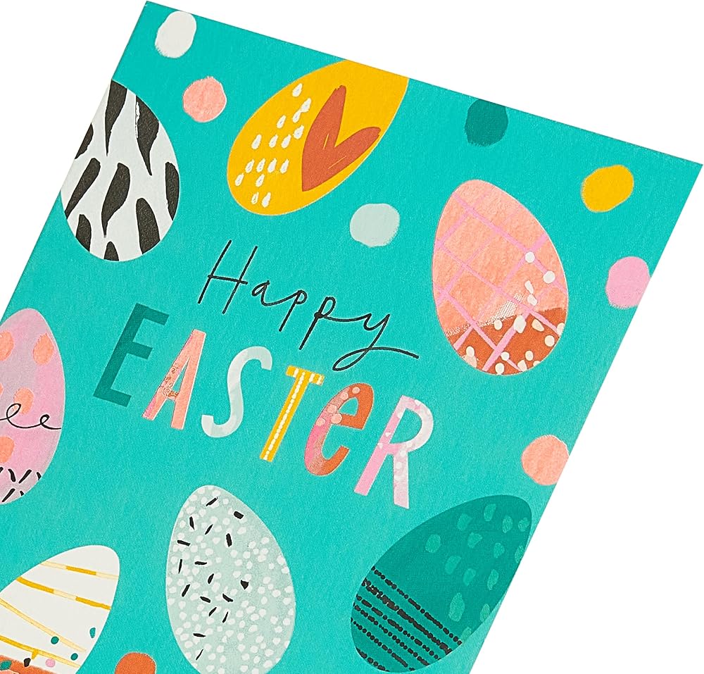 Colourful Eggs Design Easter Card