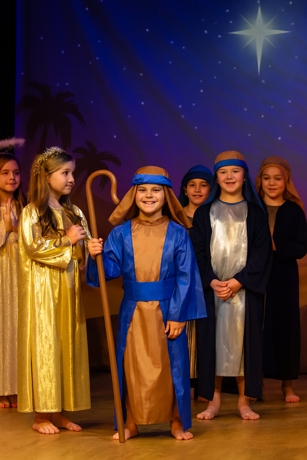 Children's Blue Shepherd Costume (Small / 4-6 Years)