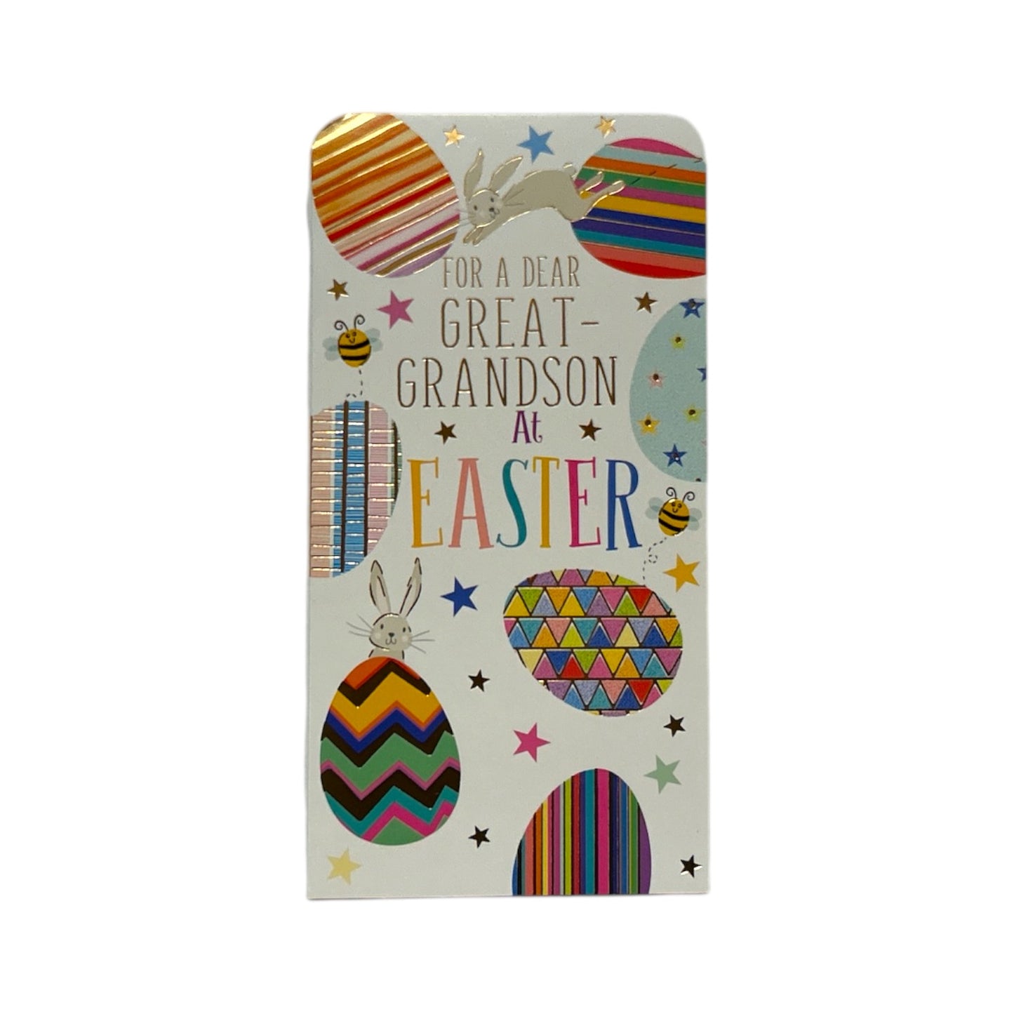 For Great-Grandson Bunnies And Eggs Design Easter Money Wallet Card