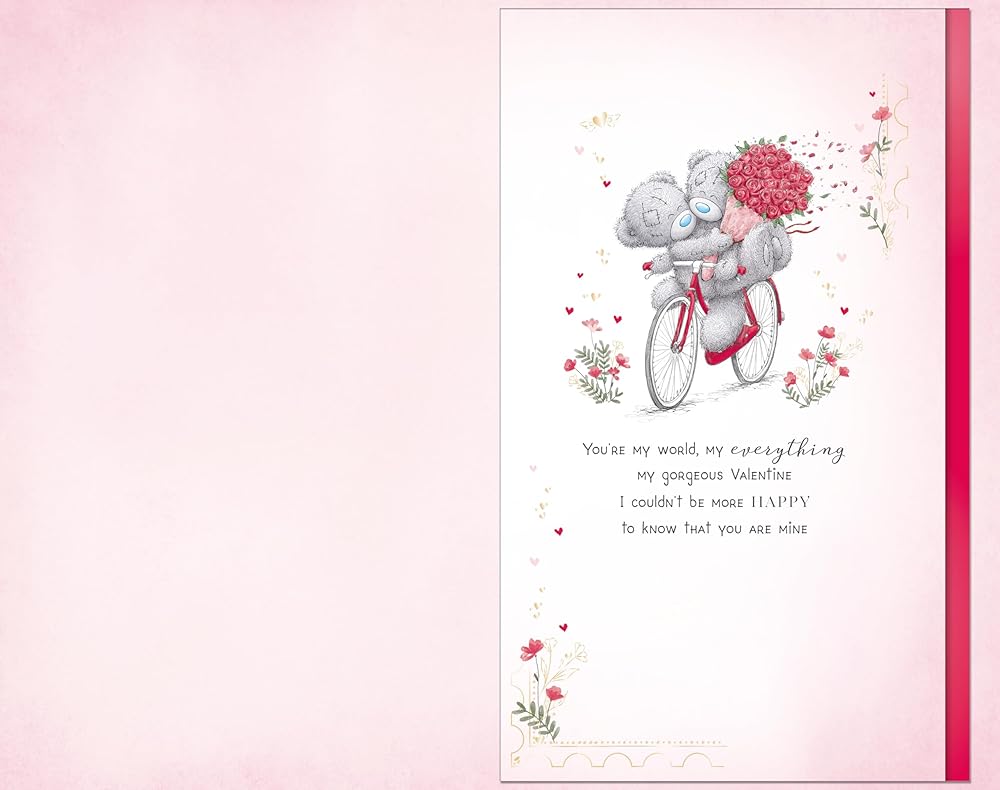 Bears On A Bicycle One I Love Handmade Valentine's Day Card