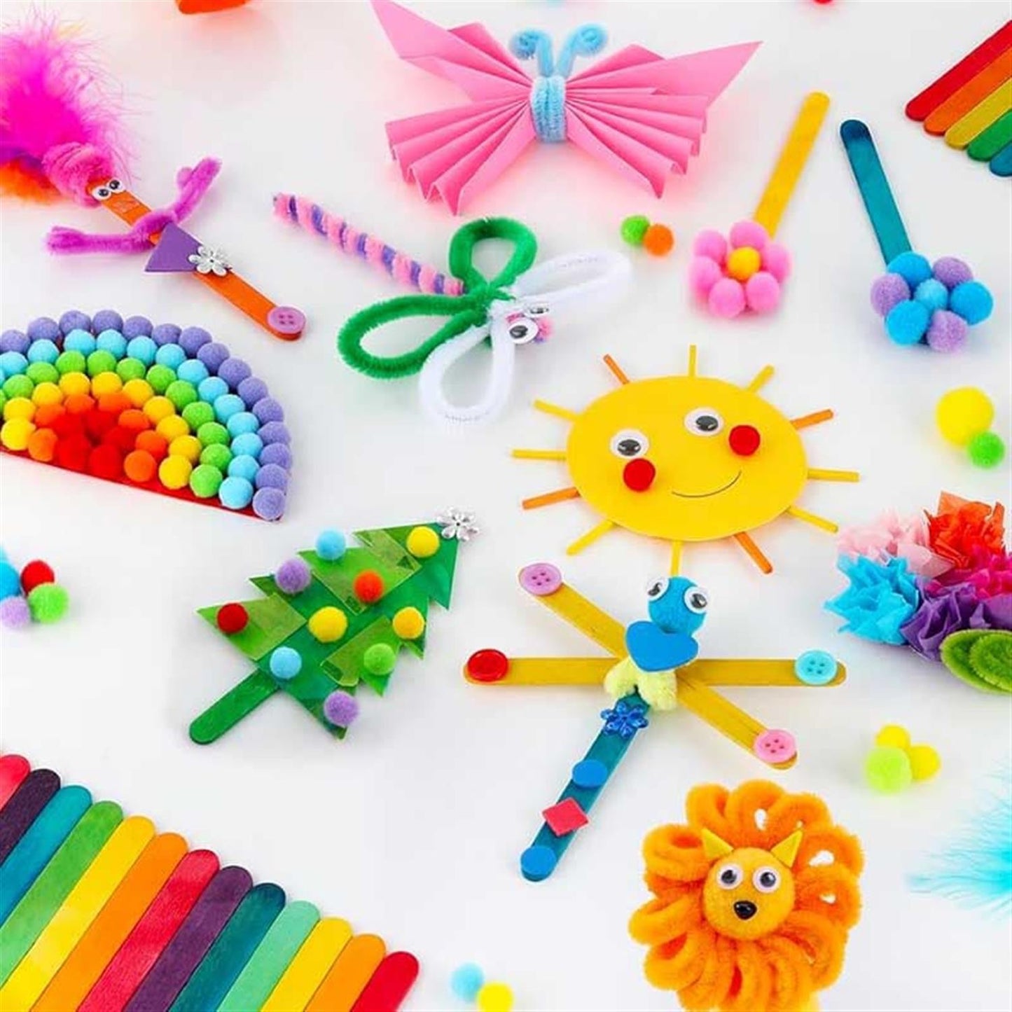 Pack of 1200 Pieces DIY Arts and Crafts Set