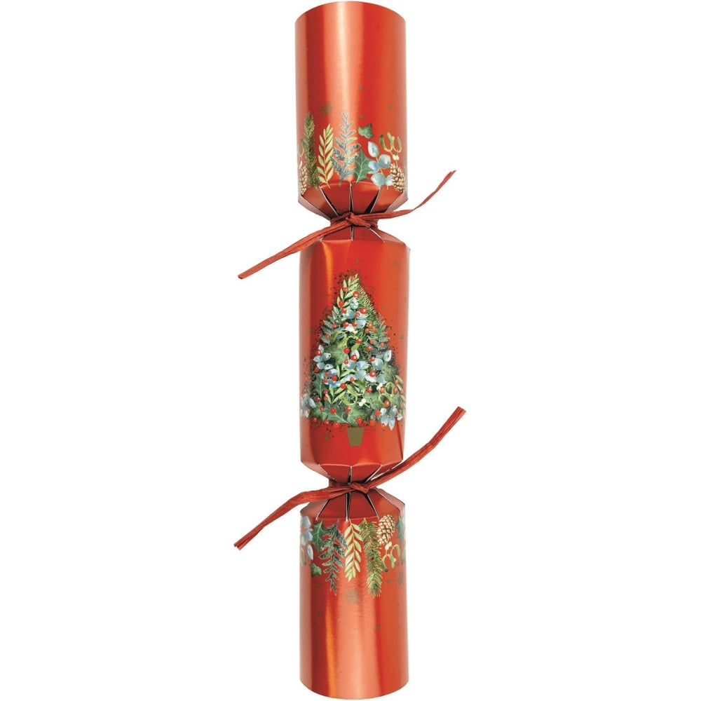 Pack of 8 12" Traditional Foliage Design Christmas Crackers