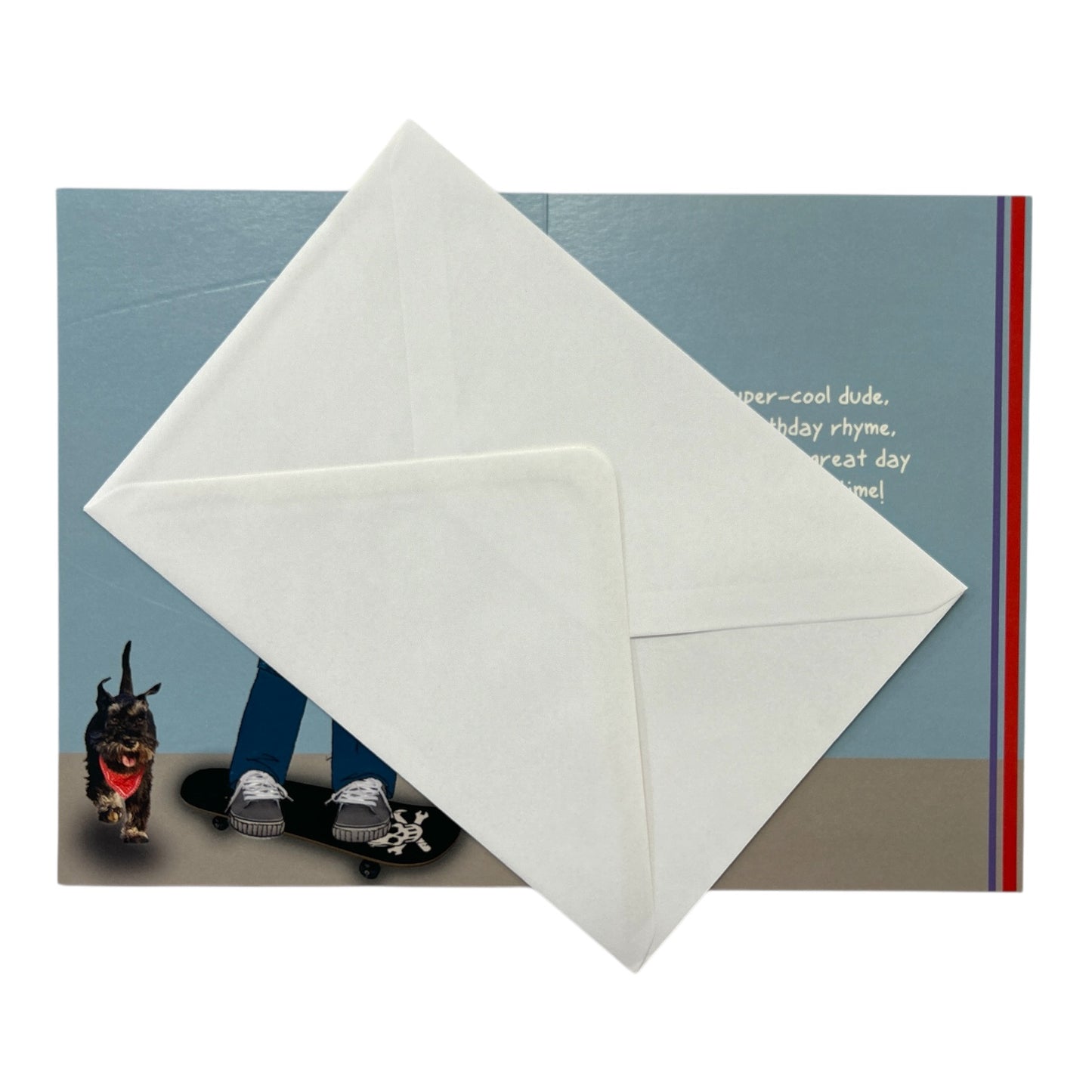 Age 9 Male Juvenile Boy On a Skateboard Birthday Card