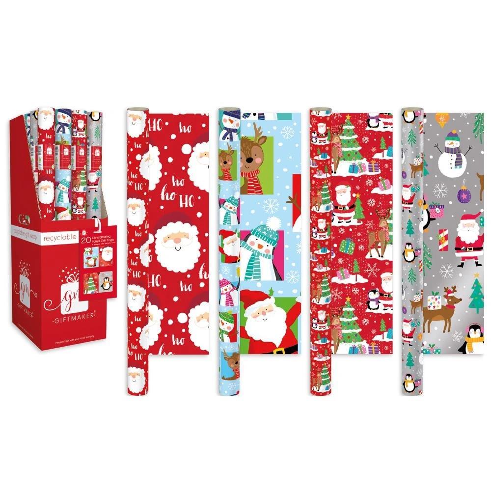 Kid‑Friendly Festive Prints Christmas Wrapping Paper Roll 7m x 69cm