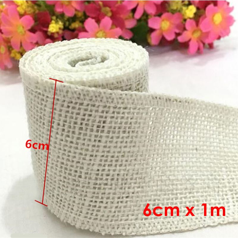 Single Coloured Linen Braided Rope 1m x 6cm