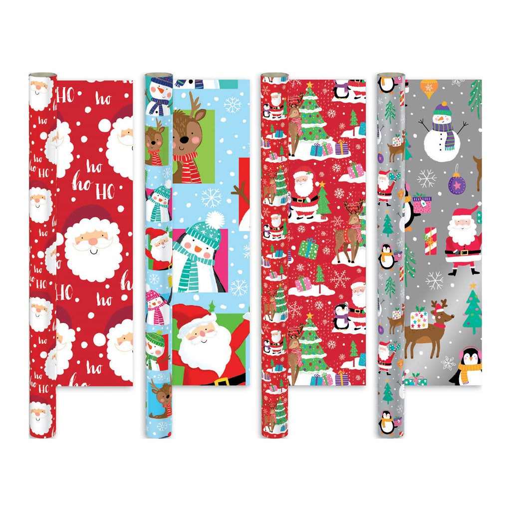 Kid‑Friendly Festive Prints Christmas Wrapping Paper Roll 7m x 69cm
