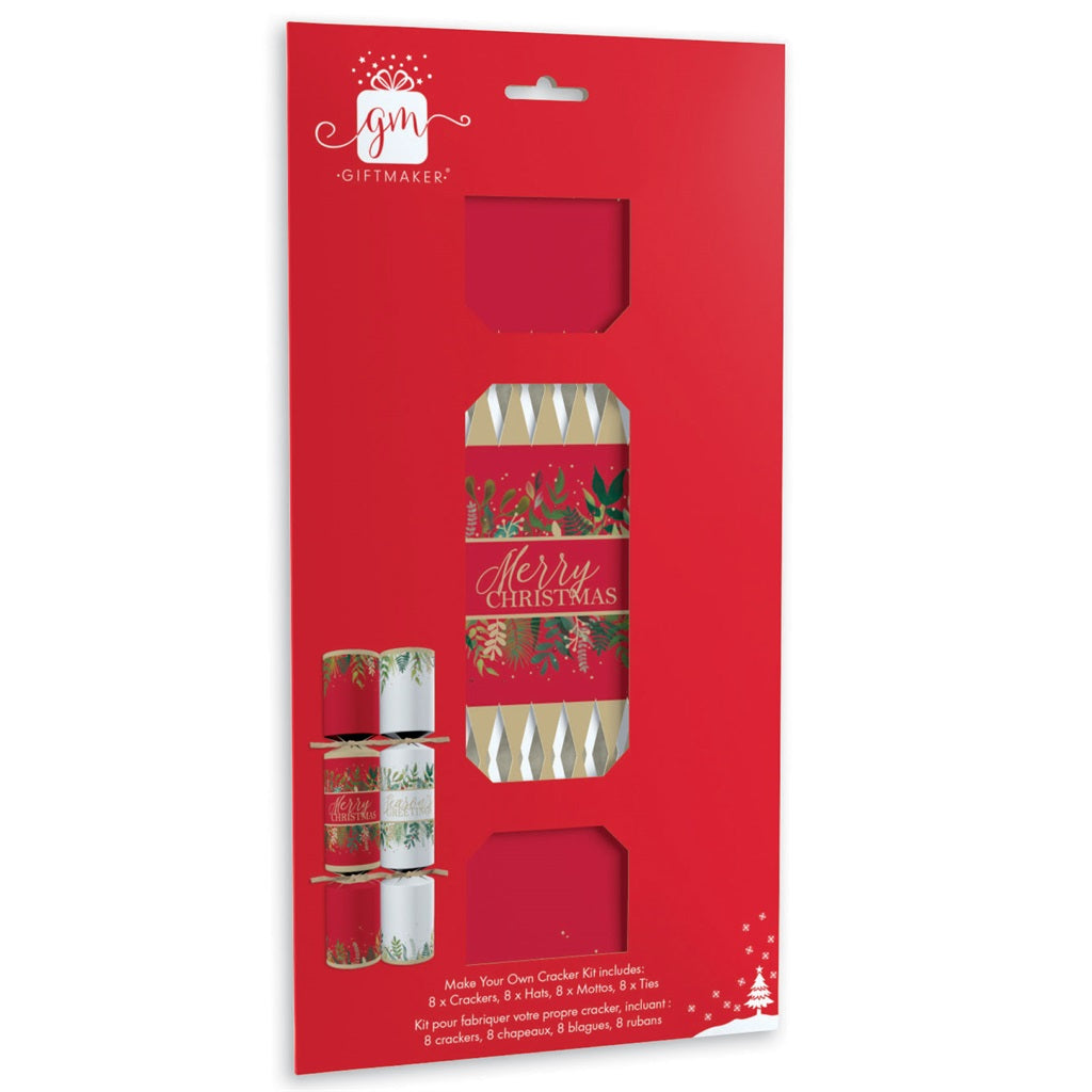 Pack of 6 12" Make Your Own Traditional Christmas Dinner Cracker kit
