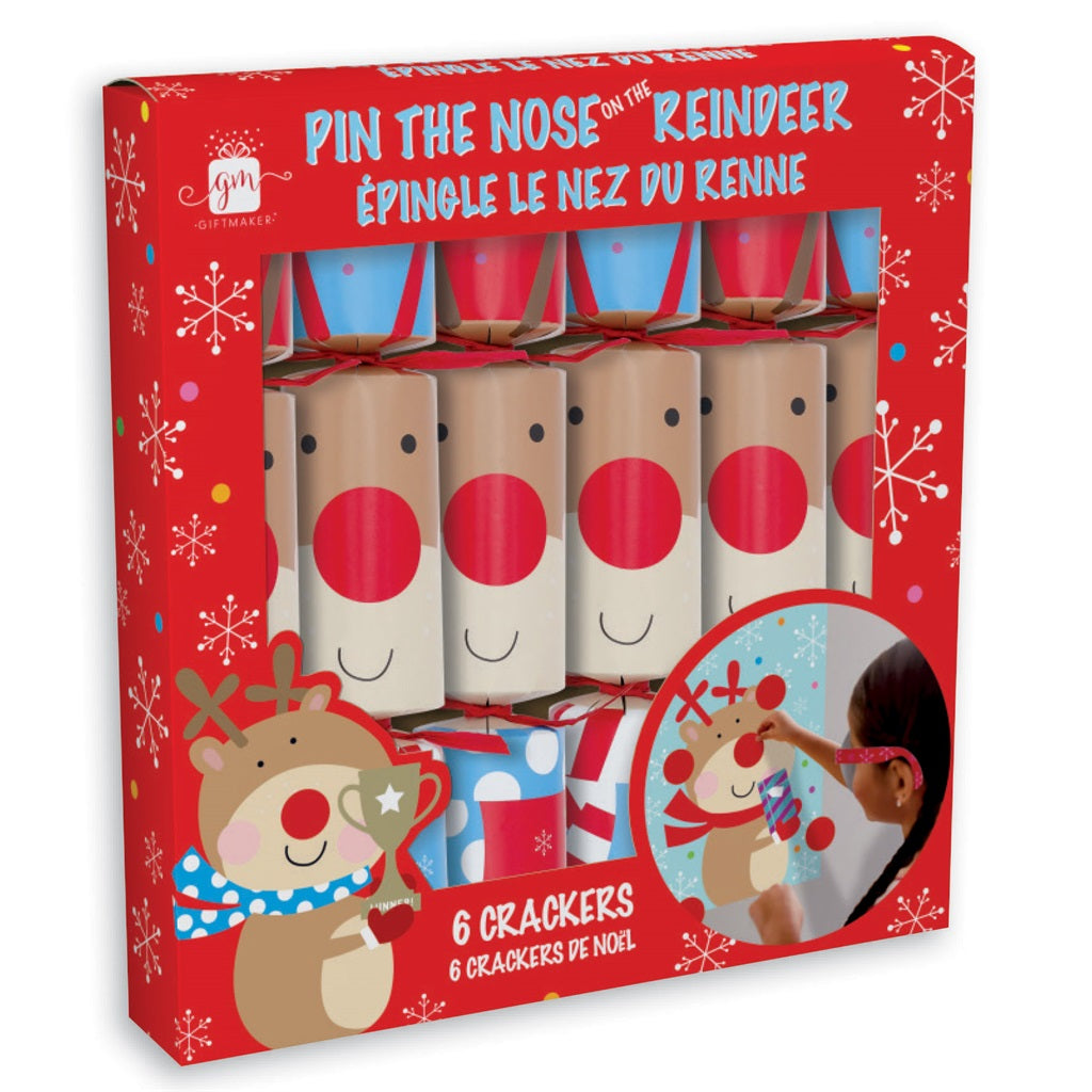 Pack of 6 12" Novelty Game Christmas Dinner Crackers