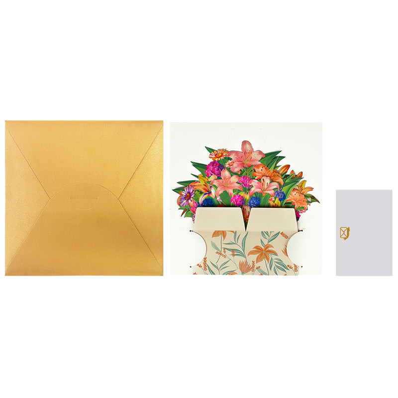 Bloom Box Lily Meadow 3D Pop Up Greeting Card