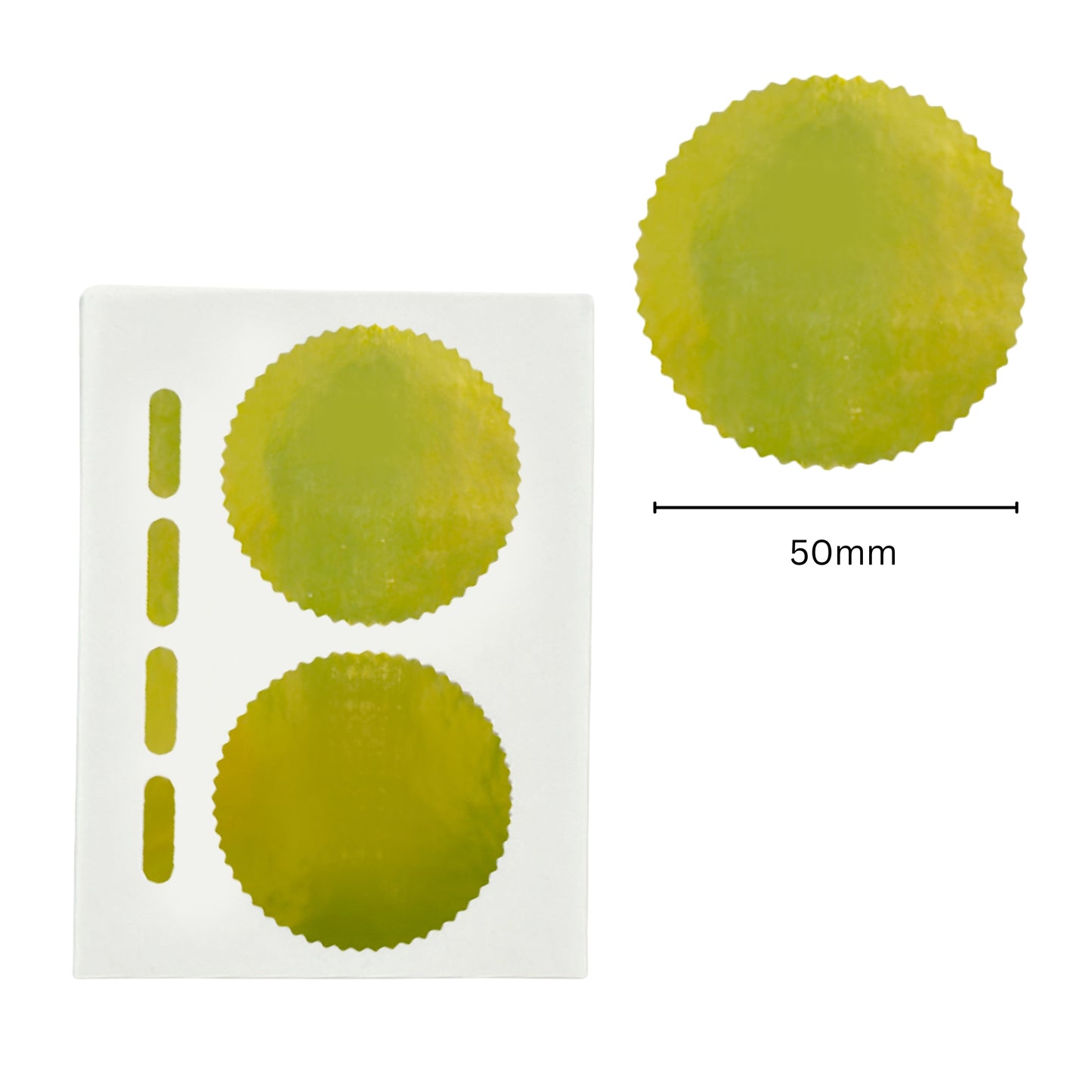 Pack of 6 Gold Foil Company Seals Labels 50mm