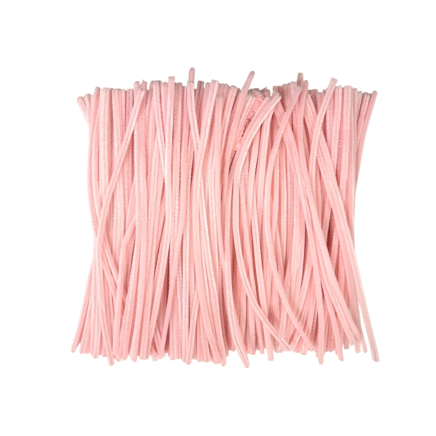 Pack of 250 Light Pink Coloured Pipe Cleaners 30cm x 6mm Craft Chenille Stems