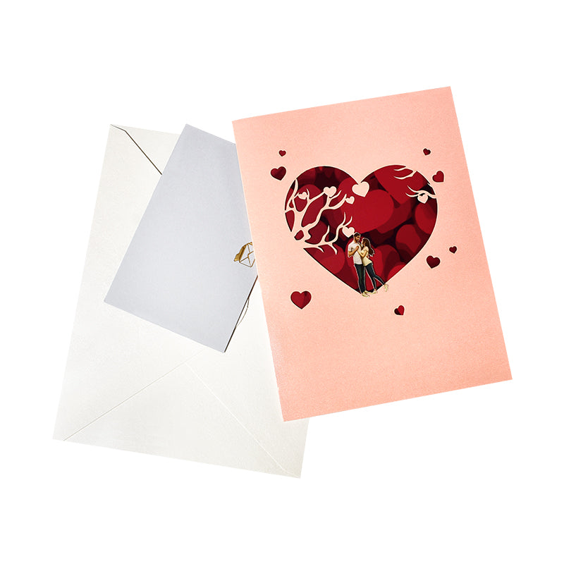 Heart Tree 3D Pop Up Greeting Card