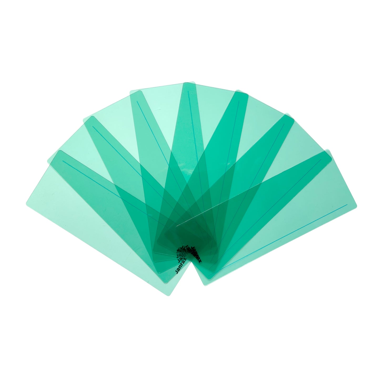 Pack of 24 Cyan 210x80mm Dyslexia Overlay Reading Strips – PET Material, Rounded Corners