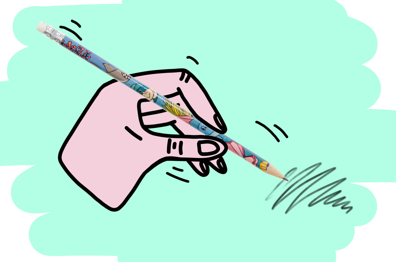 Pack of 12 Sea Animals Design Pencils with Eraser