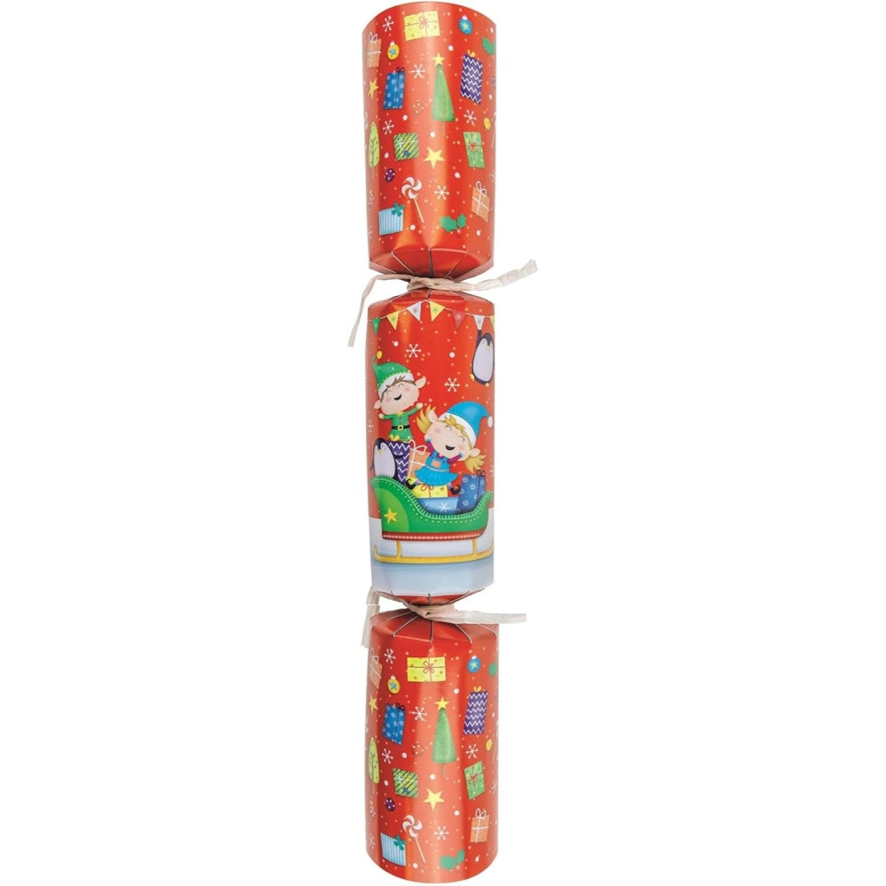 Pack of 8 12" Novelty Characters Design Christmas Crackers