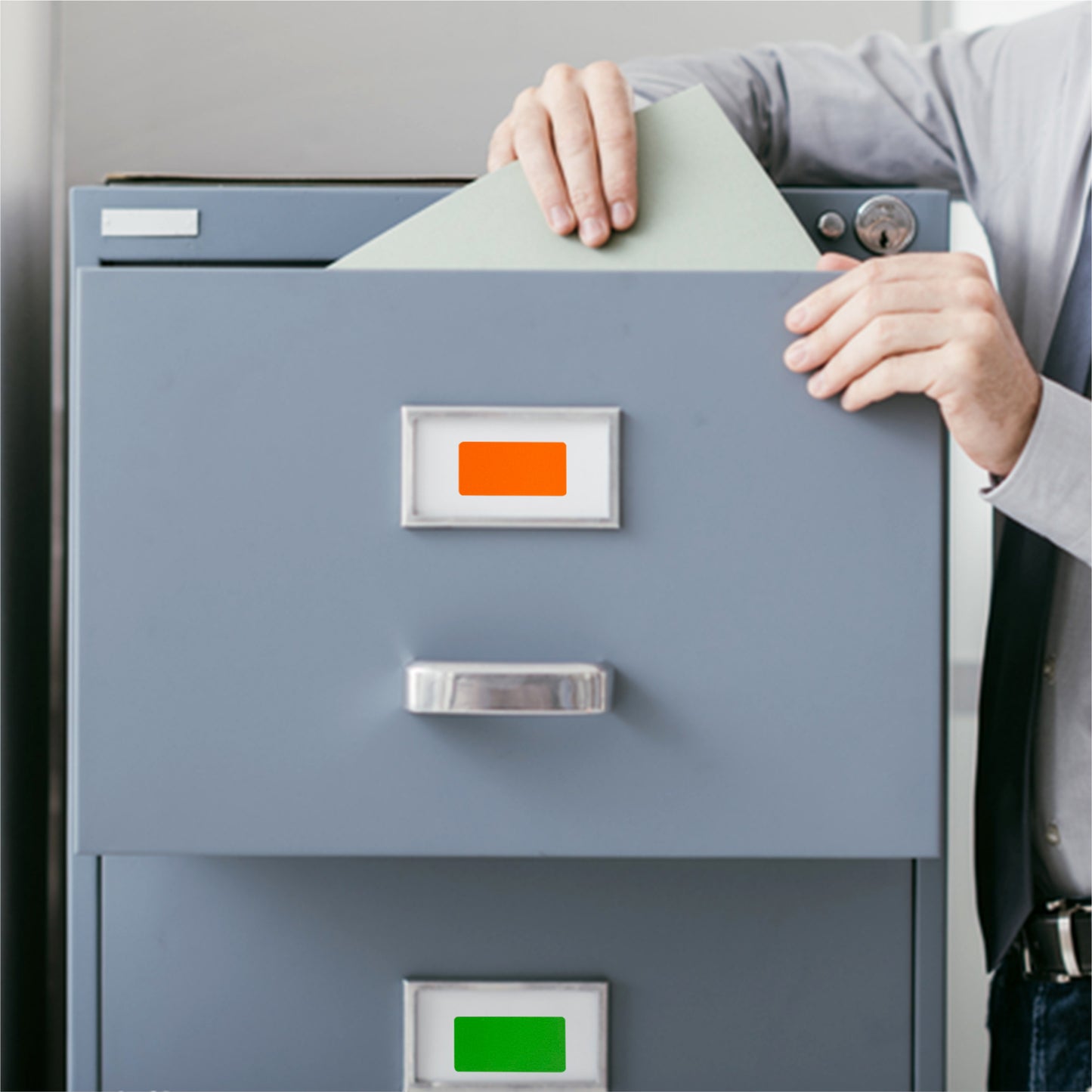 Pack of 24 Fluorescent Orange 25x50mm Rectangular Labels - Adhesive Stickers