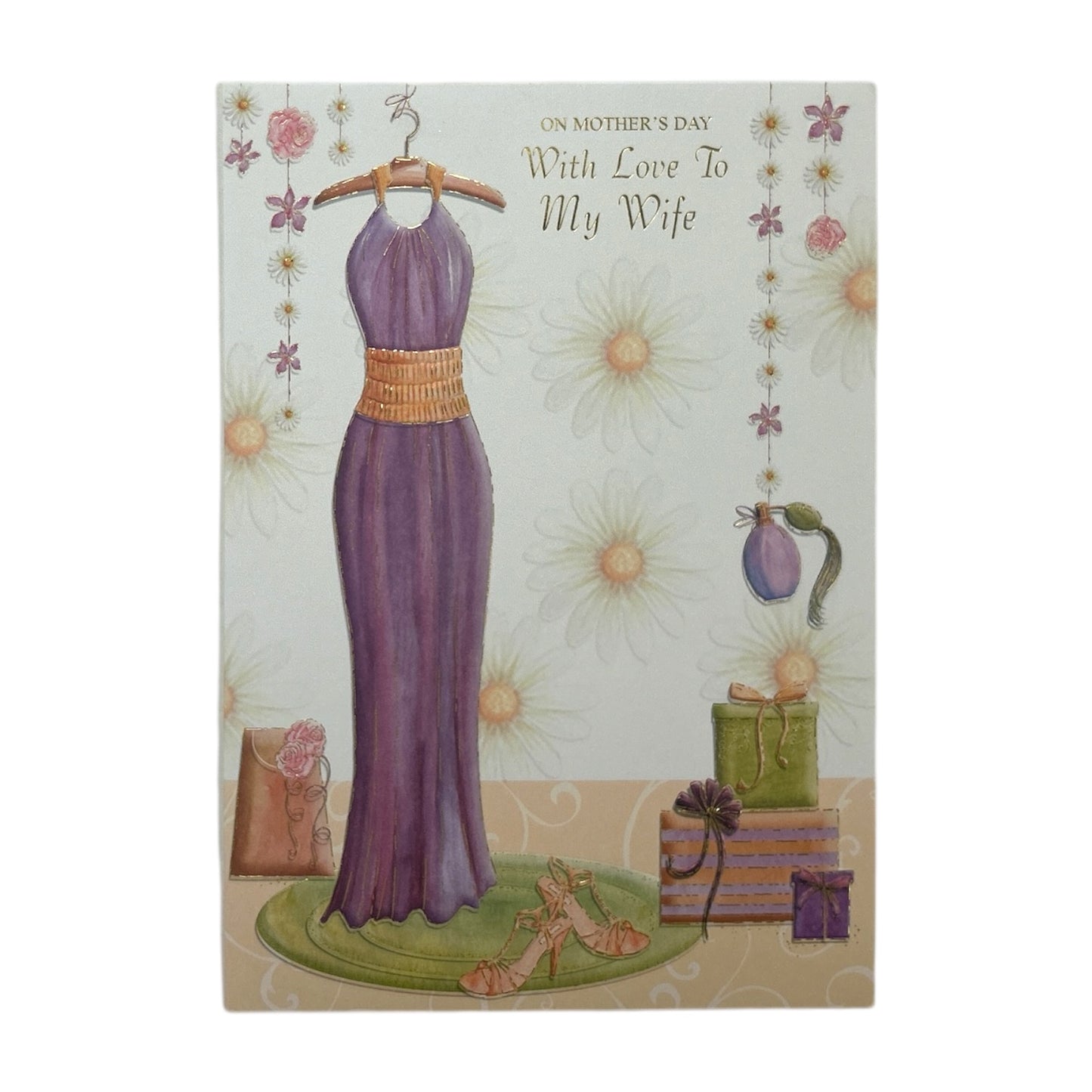 "On Mother's Day With Love To My Wife" Greeting Card