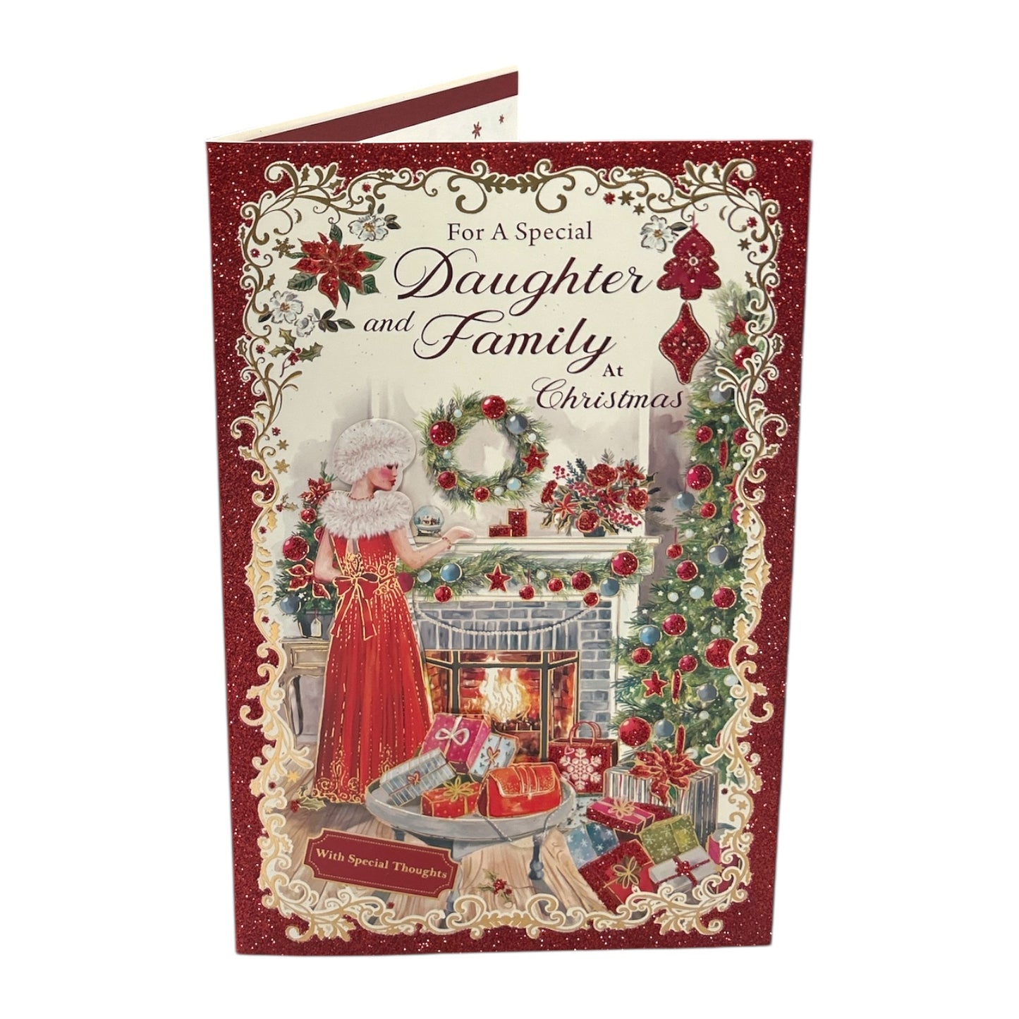 A Heartfelt Wishes For Daughter and Family Christmas Card