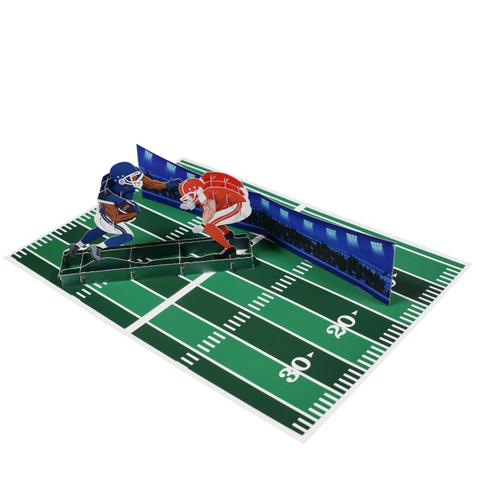 Football Players 3D Pop Up Greeting Card