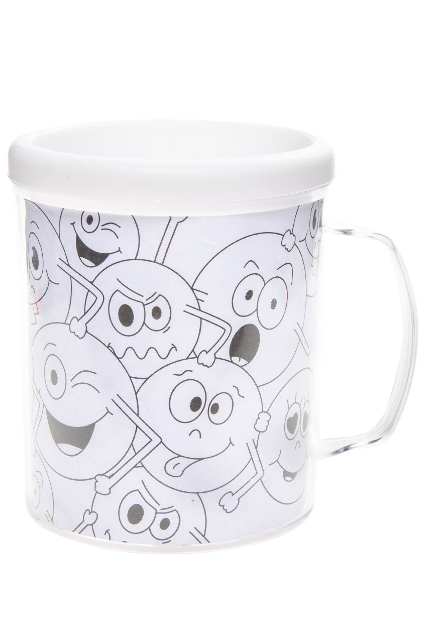 Emotion Faces Theme Color Your Own Mug