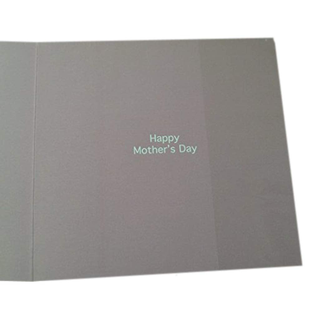 Wonderful Mum Lovely Peach Roses 3D Holographic Mother's Day New Card {DC}