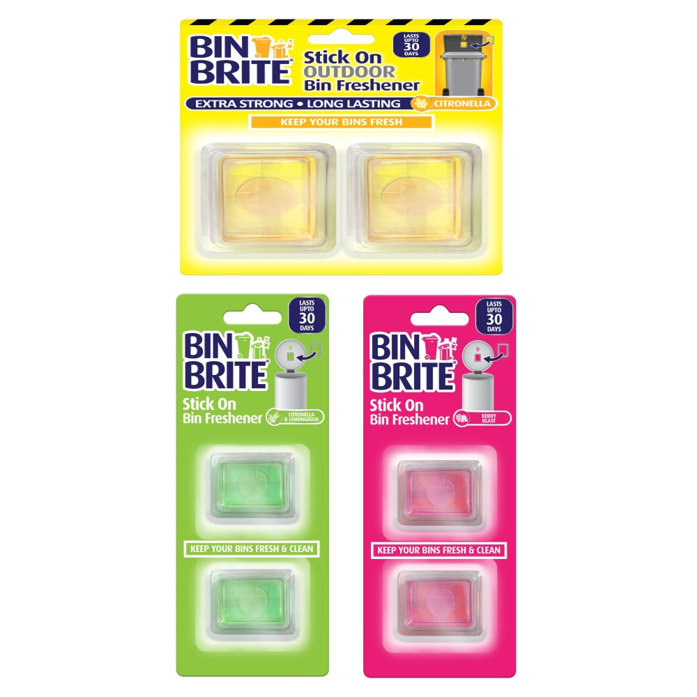 Pack of 6 Bin Brite Sticks for Bin Freshener