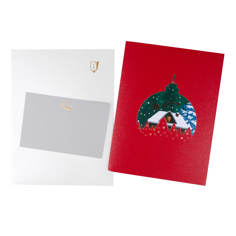 Frost & Starlight Snowy Village 3D Pop Up Christmas Card