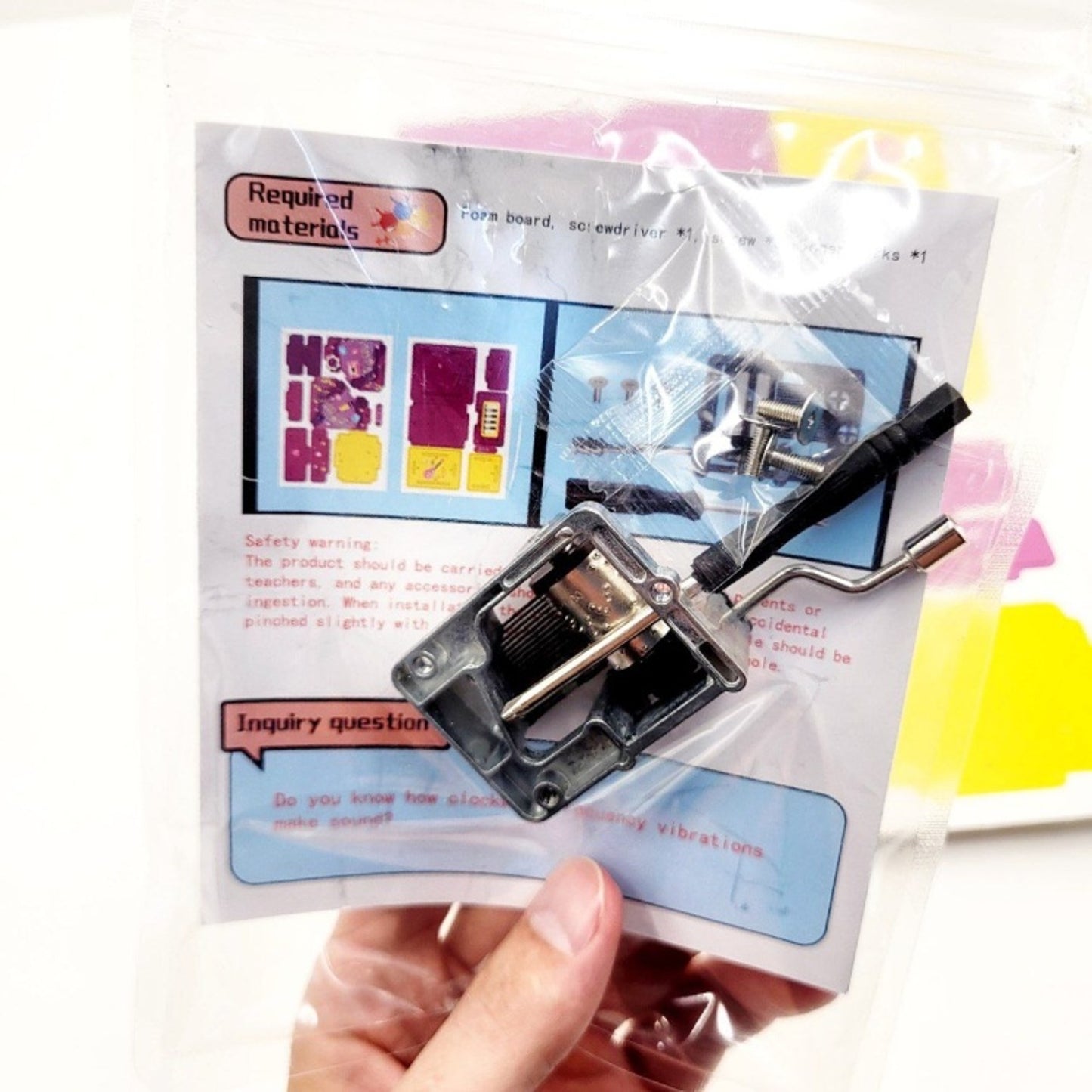 Music Box DIY Educational Stem Toy with Instruction Book