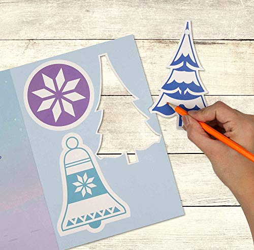 Mummy Frozen Christmas Card 'Colour In Decorations'